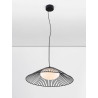 LUCES PENA LE44248/9 lampa wisząca LED czarna, metal/szkło, nowoczesna