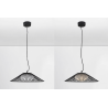 LUCES PENA LE44248/9 LED hanging lamp black, metal/glass, modern