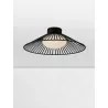 LUCES PENA LE44250 LED ceiling lamp black, metal/glass, modern