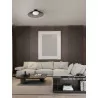 LUCES PENA LE44250 LED ceiling lamp black, metal/glass, modern