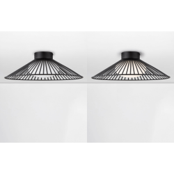 LUCES PENA LE44250 lampa sufitowa LED czarna, metal/szkło, nowoczesna