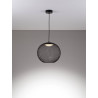 LUCES RITA LE44251/2/3 lampa wisząca LED czarna 3 rozmiary metal/akryl