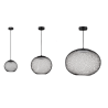 LUCES RITA LE44251/2/3 LED hanging lamp black 3 sizes metal/acrylic