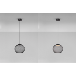 LUCES RITA LE44251/2/3 LED hanging lamp black 3 sizes metal/acrylic