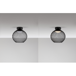 LUCES RITA LE44254/5/6 LED ceiling lamp black 3 sizes metal/acrylic