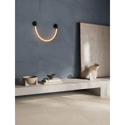 LUCES CURA LE44258 kinkiet LED czarny, stal/silikon, nowoczesny design