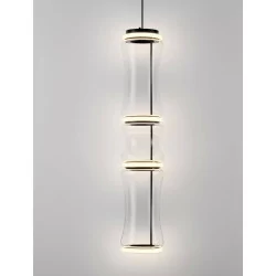 LUCES ABANCAY LE44593 lampa wisząca czarna LED 37W, 888lm, nowoczesna