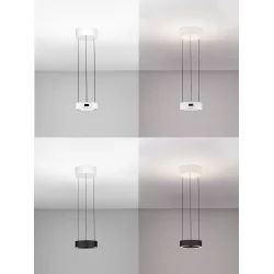 LUCES ALMAY LE44605/6 black, white LED hanging lamp 24W, 1712lm