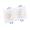 OXYLED MODI DUE square recessed LED fixture 2x8W 3000K, 4000K