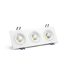 OXYLED MODI TRE recessed LED fixture 3x8W 3000K, 4000K