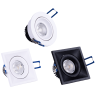 OXYLED QUBO SQ/RO oprawa podtynkowa LED 8W 3000K, 4000K