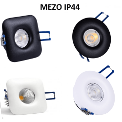 OXYLED MEZO SQ/RO oprawa wpuszczana IP44 LED 8W 3000K, 4000K