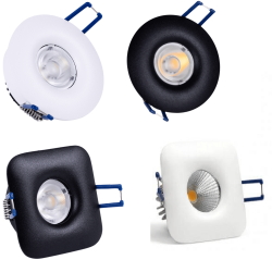 OXYLED MEZO SQ/RO recessed LED fixture 8W 3000K, 4000K