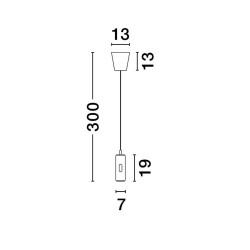 LUCES ORITUCO LE44528/9 LED hanging lamp 12W 743lm white, black IP20