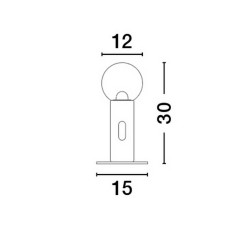 LUCES BARBARA LE44551/2 lampka biurkowa LED 11W, 797lm, biała, czarna