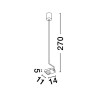 LUCES PARINAS LE44501/2 LED hanging lamp 9W, 717lm white, black