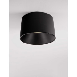 LUCES BAJO LE44264/5 ceiling lamp round black LED 3000K 2 sizes