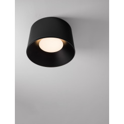 LUCES BAJO LE44264/5 ceiling lamp round black LED 3000K 2 sizes