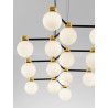 LUCES CAMINOS LE44545 elegant hanging lamp black and gold 14 x G9