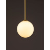 LUCES CHAO LE44267 hanging lamp, black and gold, metal/glass, G9, IP20