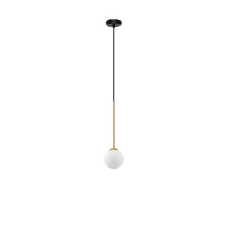 LUCES CHAO LE44267 lampa wisząca, czarno-złota, metal/szkło, G9, IP20