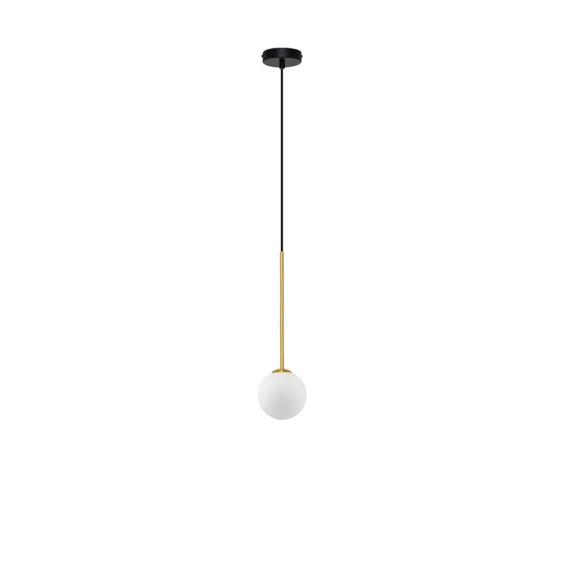 LUCES CHAO LE44267 hanging lamp, black and gold, metal/glass, G9, IP20