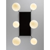 LUCES CHAO LE44268 hanging lamp 6xG9, black and gold, metal/glass IP20