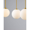 LUCES CHAO LE44268 lampa wisząca 6xG9, czarno-złota, metal/szkła IP20