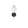 LUCES CHAO LE44270 elegant wall lamp black and gold, metal/glass, IP20