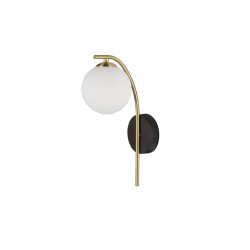 LUCES CHAO LE44270 elegant wall lamp black and gold, metal/glass, IP20