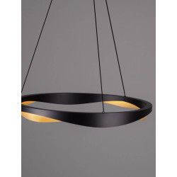 LUCES PATAPO LE44460 round LED hanging lamp 3000K 53W black and gold