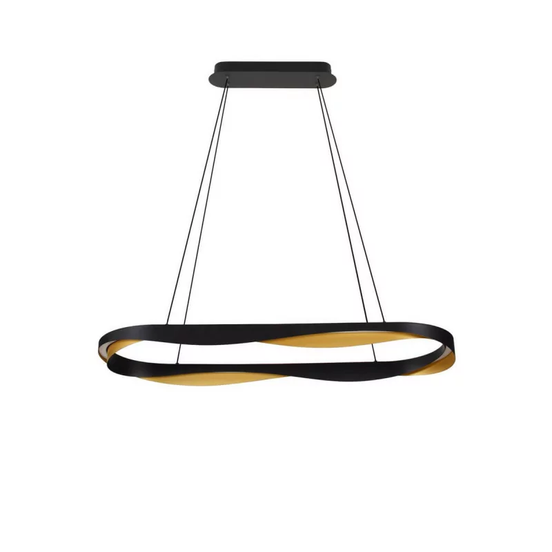 LUCES PATAPO LE44461 LED hanging lamp 62W 3093 lm black and gold IP20