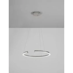 LUCES ORINOCO LE44530 lampa wisząca srebrna, LED 48W, 3000K nowoczesna