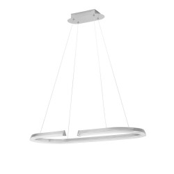 LUCES ORINOCO LE44532 lampa wisząca LED 48W, 3500K srebrna, nowoczesna