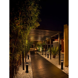 LUCES VISTA LE73609/10 black outdoor LED pole IP65, 2 heights