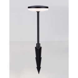 LUCES UBATE LE73626/7/8 black floor or recessed LED lamp, 3 heights