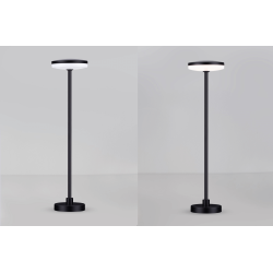 LUCES UBATE LE73626/7/8 black floor or recessed LED lamp, 3 heights