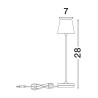 LUCES TERCERO LE73656/7/8/9/50 LED desk lamp 5 colors IP54 3000K