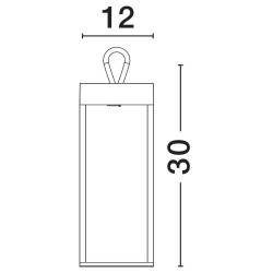 LUCES VINTO LE73662/3 przenośna lampka stołowa LED IP54 biała, czarna