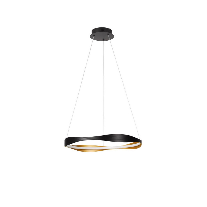 LUCES SATIPO LE44470/1 LED hanging lamp 60/80 cm, black and gold