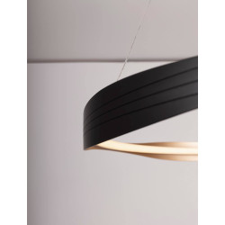 LUCES SATIPO LE44470/1 LED hanging lamp 60/80 cm, black and gold