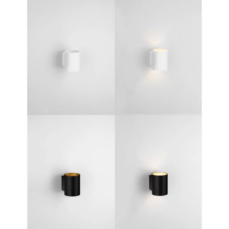 LUCES SALAS LE44376/7 wall lamp white, black aluminum G9 bulb