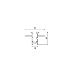 LOONARI MiniLINE magnetic recessed track 48V