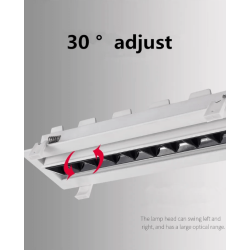 SLED ZANO movable recessed LED luminaire 10W/20W/30W 3000K IP20