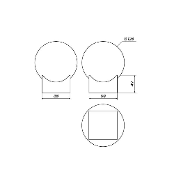 Kinkiet łazienkowy LOONARI PERLO IP44 czarny LED 5W 3000K