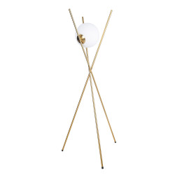 Maxlight Xena F0055 floor lamp E27 brass, white glass, 60W IP20