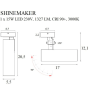Maxlight Shinemaker C0209/10 regulowany reflektor sufitowy 3000K IP20