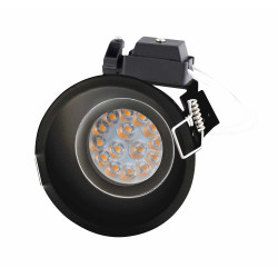 Maxlight Deep H0111 czarna oprawa wpuszczana GU10 50W, IP20, 230V