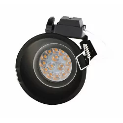 Maxlight Deep H0111 black recessed lamp GU10 50W, IP20, 230V