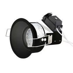 Maxlight Deep H0111 black recessed lamp GU10 50W, IP20, 230V